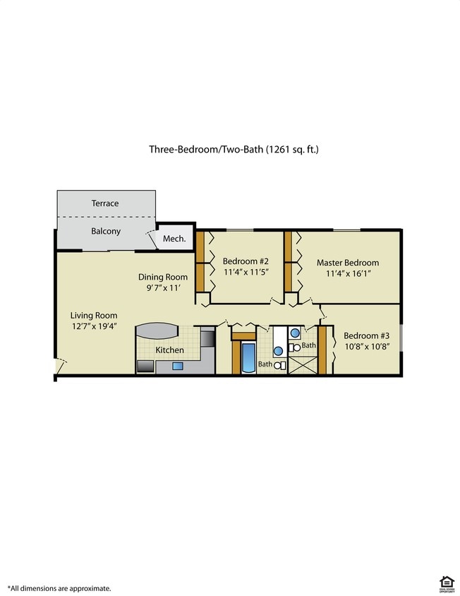 Floor Plan - 3 Bedroom