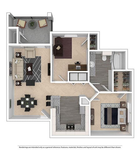 Floor Plan - A1F with Den Alpes