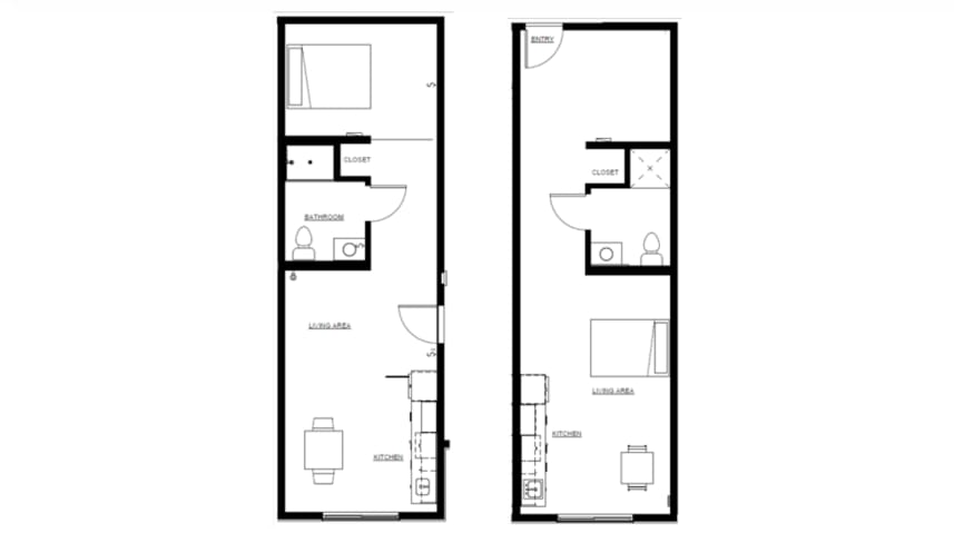 Floor Plan - One Bedroom