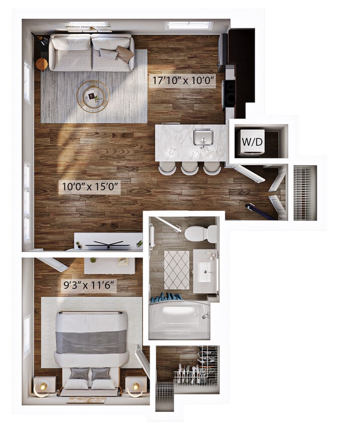 Floor Plan - 1J