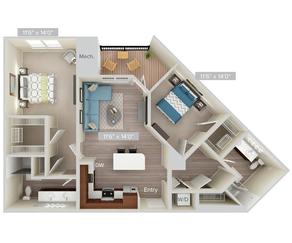 Floor Plan - B5-1087-wd