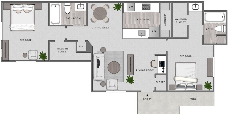 Floor Plan - B2-2x2