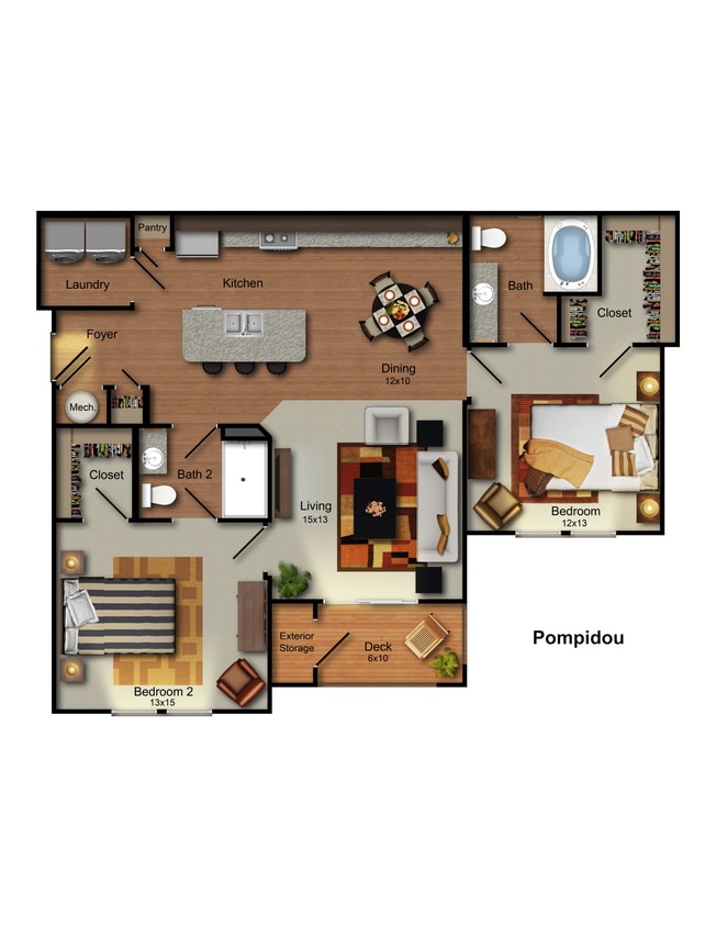 Floor Plan - B2 - POMPIDOU