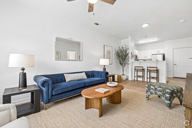 Adams 1BR, 1BA - 684SF - Living Room - Arrive Danbury