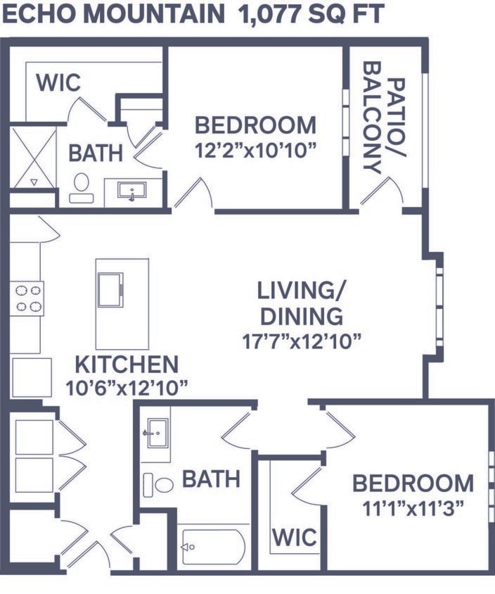 Floor Plan - Echo Mountain (B1B)