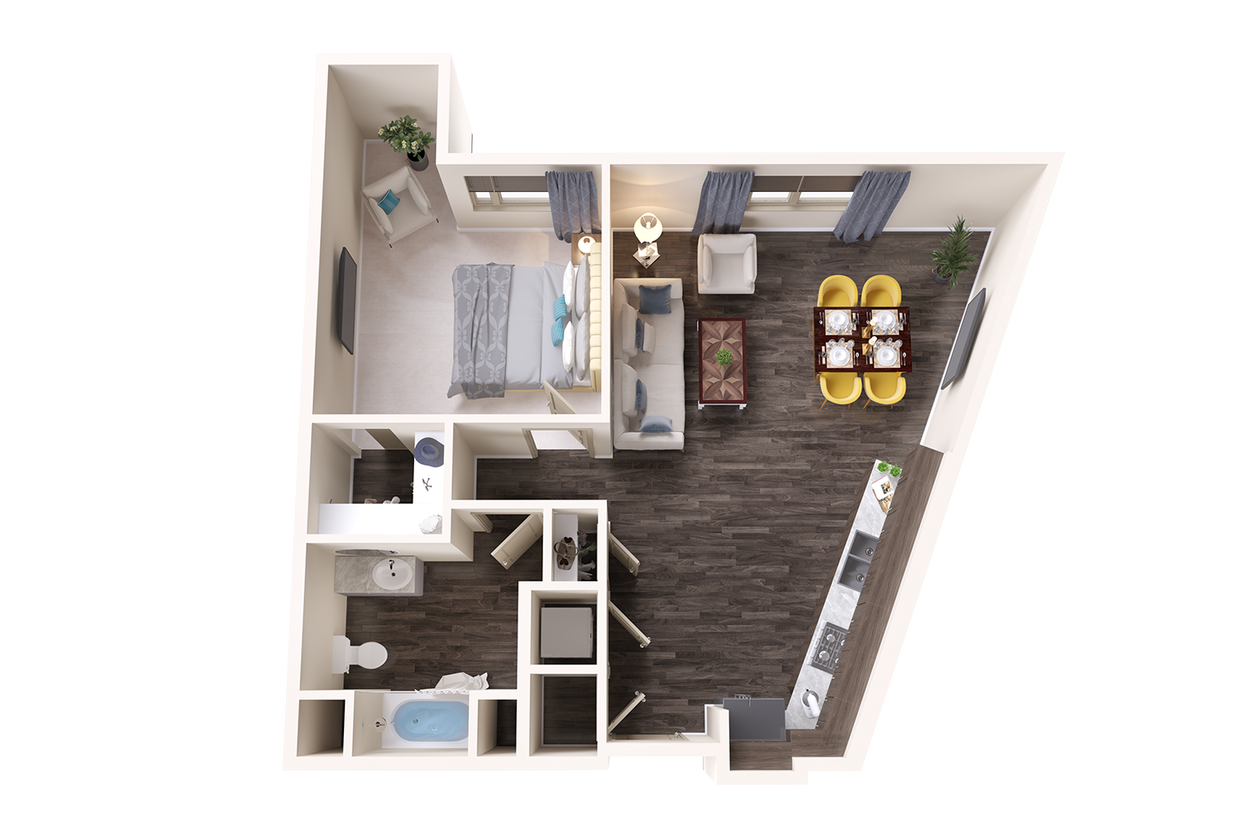 One Bedroom Apartment at Terra Apartments - Onyx