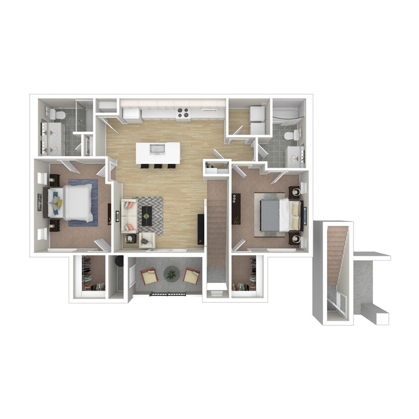 Floor Plan - 2X2C