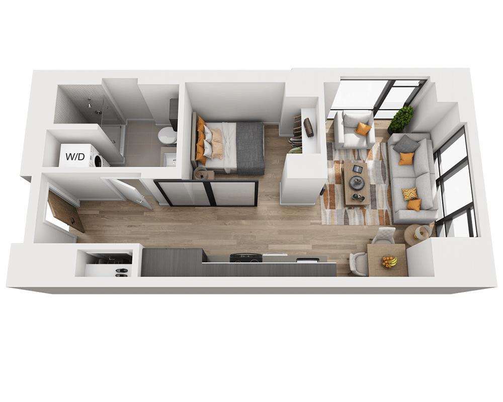 Floor Plan - Studio E1W