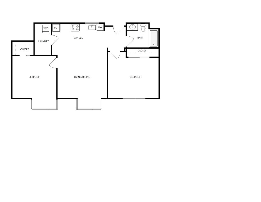 B2 Floor Plan - 2 Bedroom - B2 2 Bedroom