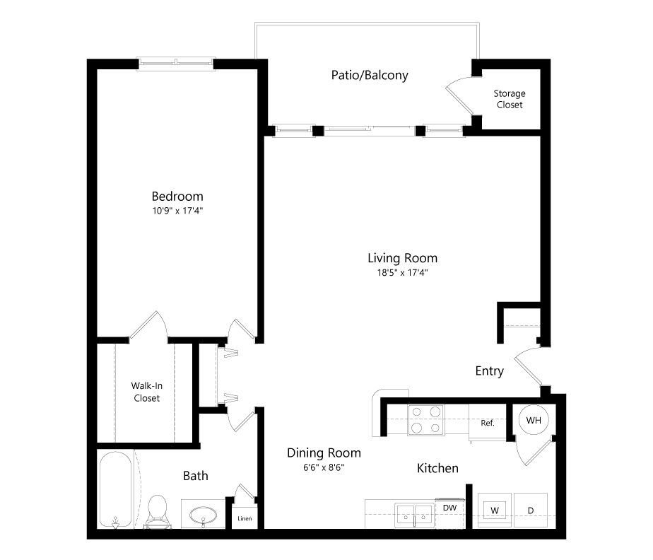 Floor Plan - Roanoke River