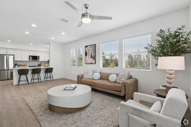 3BR, 2BA - 1,346SF - Living Room - Canyon Bluffs