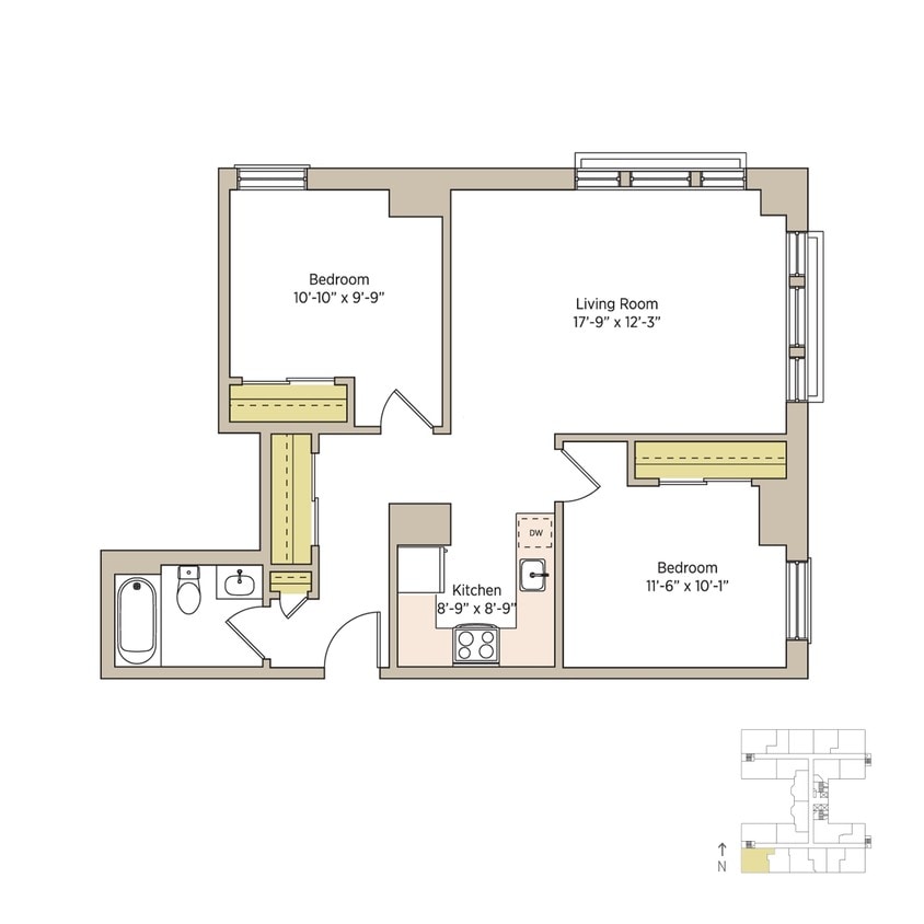 Floor Plan - delp-2bT14