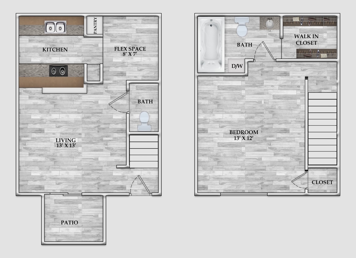 730 sq ft - 1x1.5 730 SF