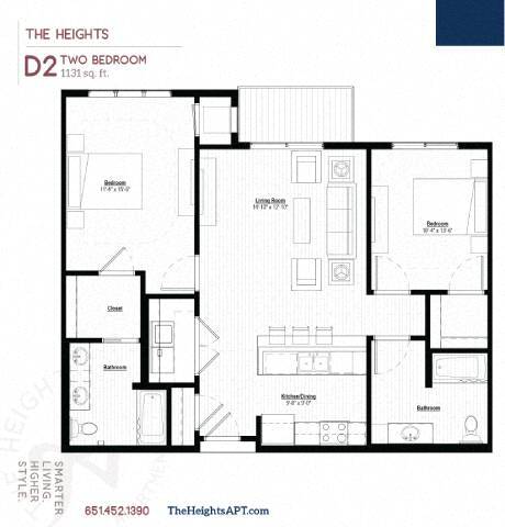Floor Plan - Two Bedroom