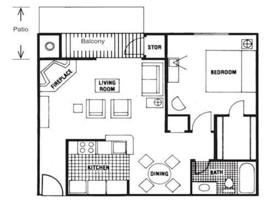 Floor Plan - 1D- Saratoga