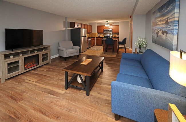 Newly Renovated Model Suite - Living Area - Reserve Square Apartments