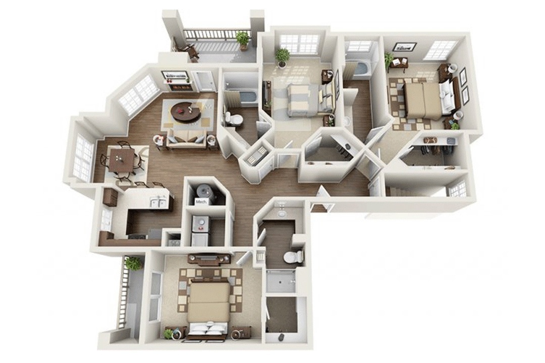 Floor Plan - Residence 10 Upgraded