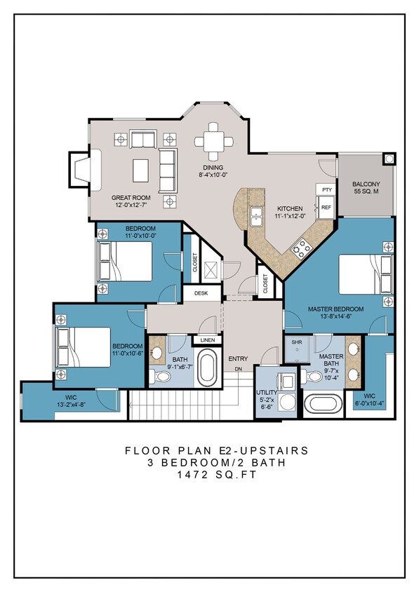 Floor Plan - E2 w/ Garage