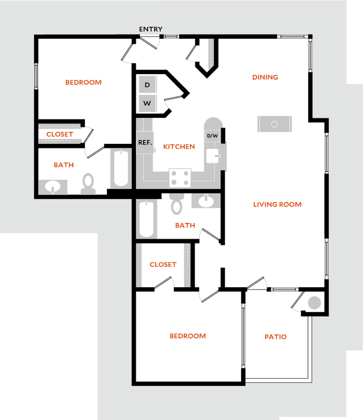 Floor Plan - Plan 2DR