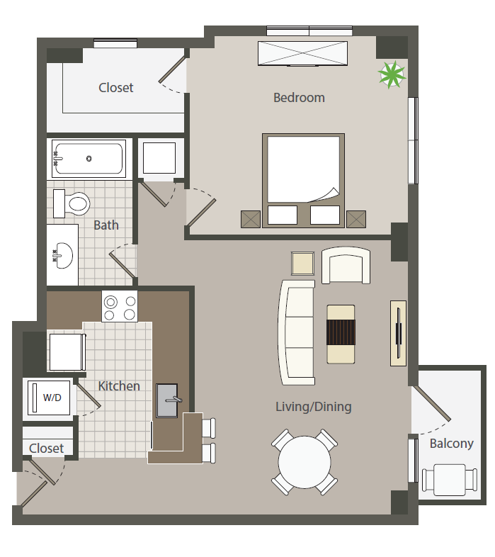 Floor Plan - 1.1K