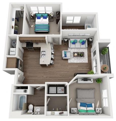 Floor Plan - 2B