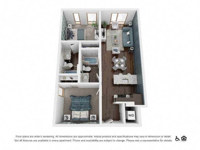 Floor Plan - 2X2 B