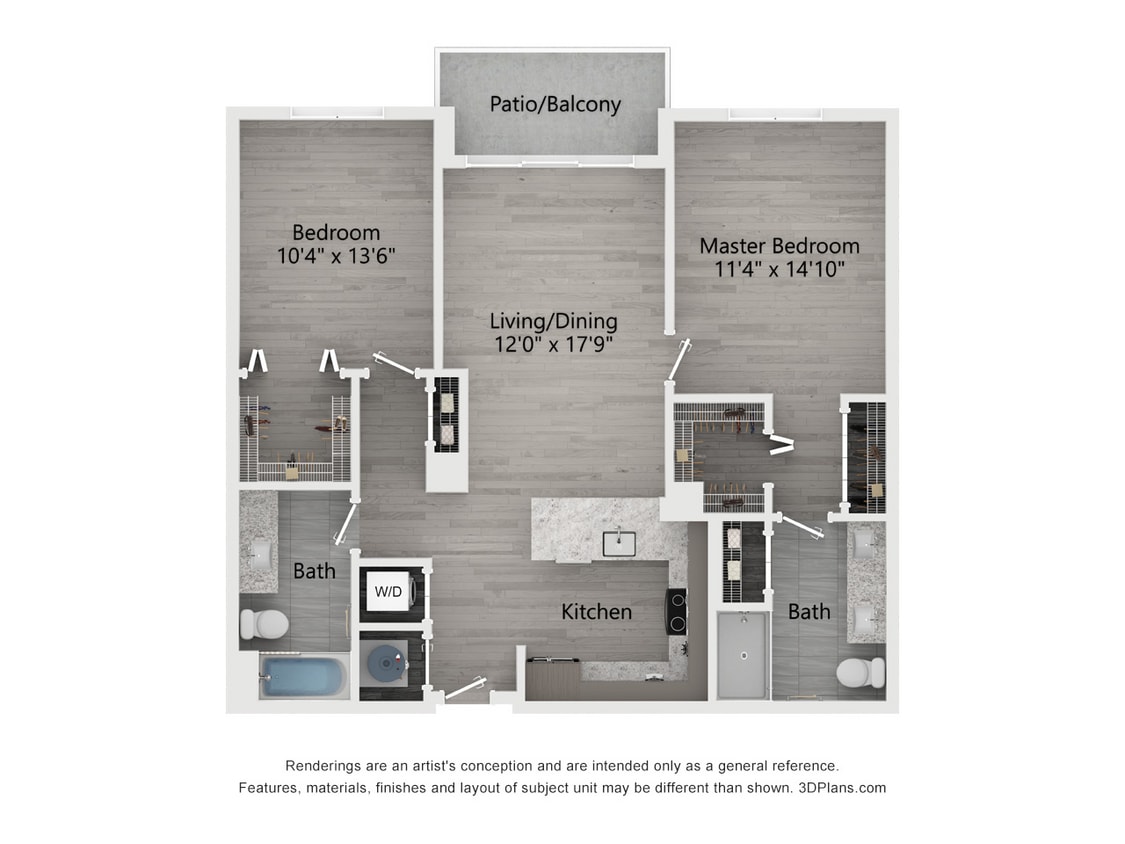 Landmark South_B2.jpg - 2 Bed / 2 Bath