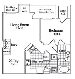 Floor Plan - 1D - Brunswick