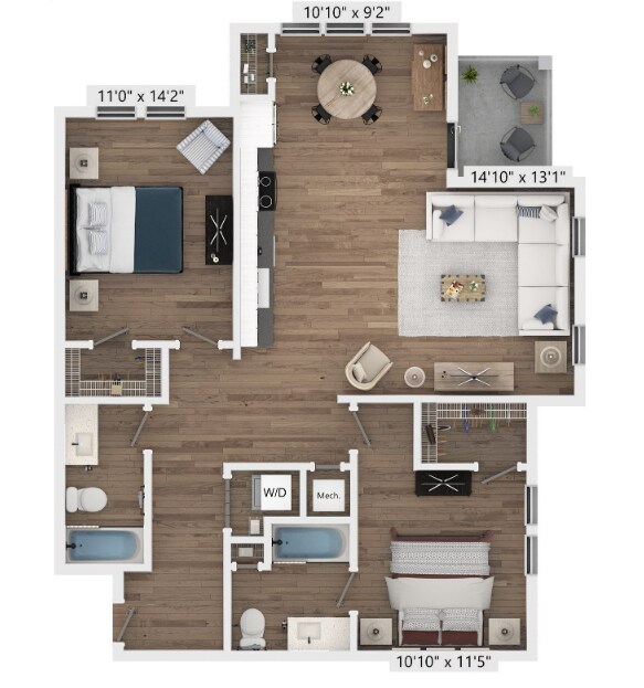 Floor Plan - Purslane