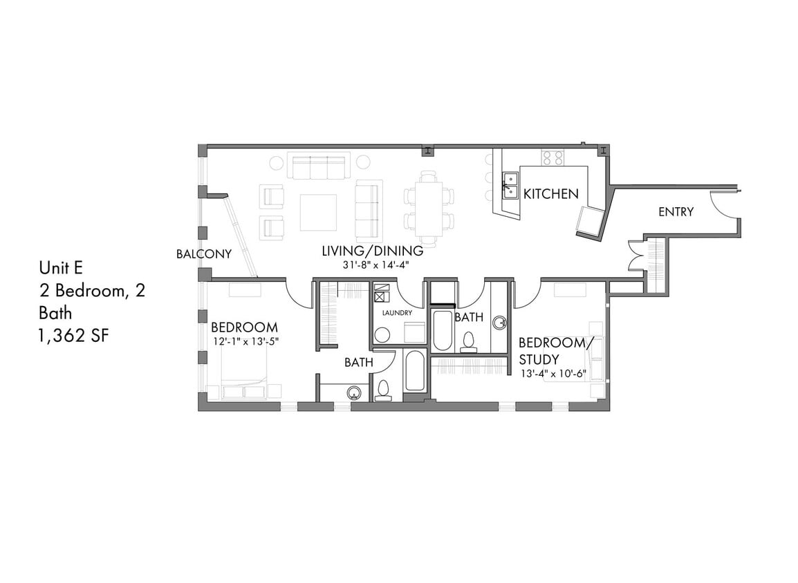 Floor Plan - Unit E