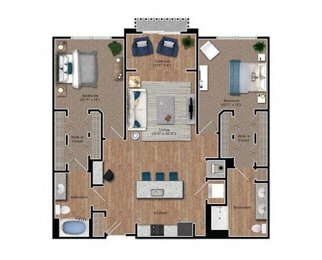 Floor Plan - 2Bd