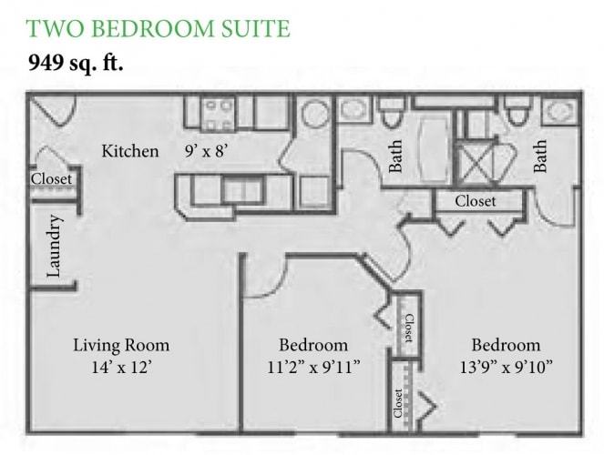 2 BR S - 2 Bedroom