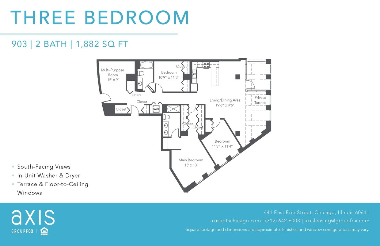 Floor Plan - Three Bedroom Loft