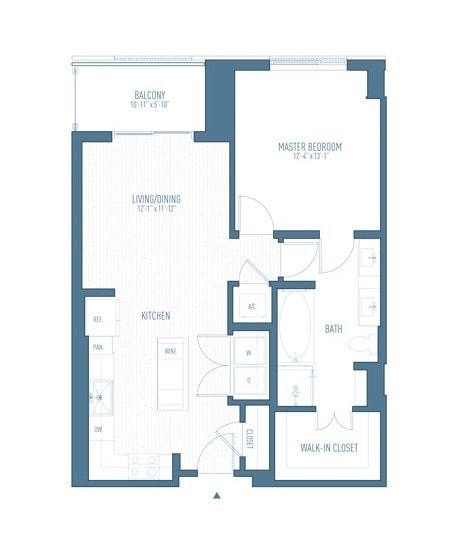 One Hermann Place - A19 - 1 Beds - 1 Baths - 804 Sq. ft. - A19