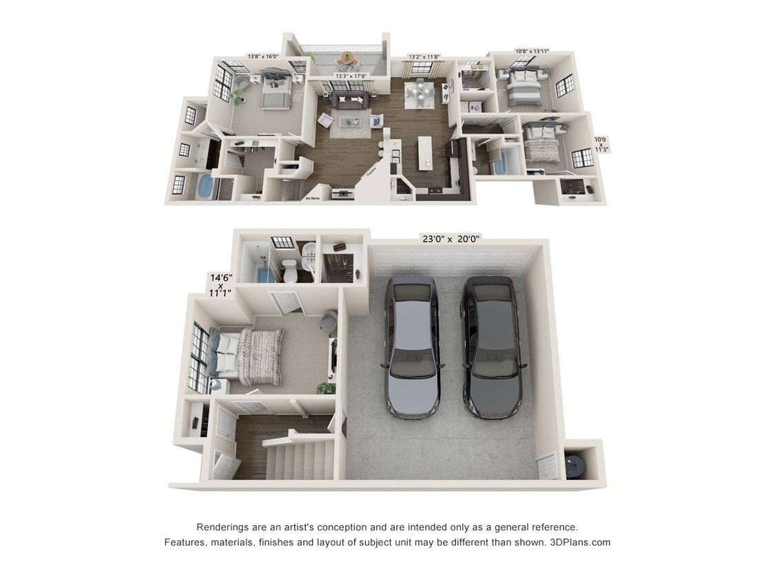 Floor Plan - Bordeaux Renovated