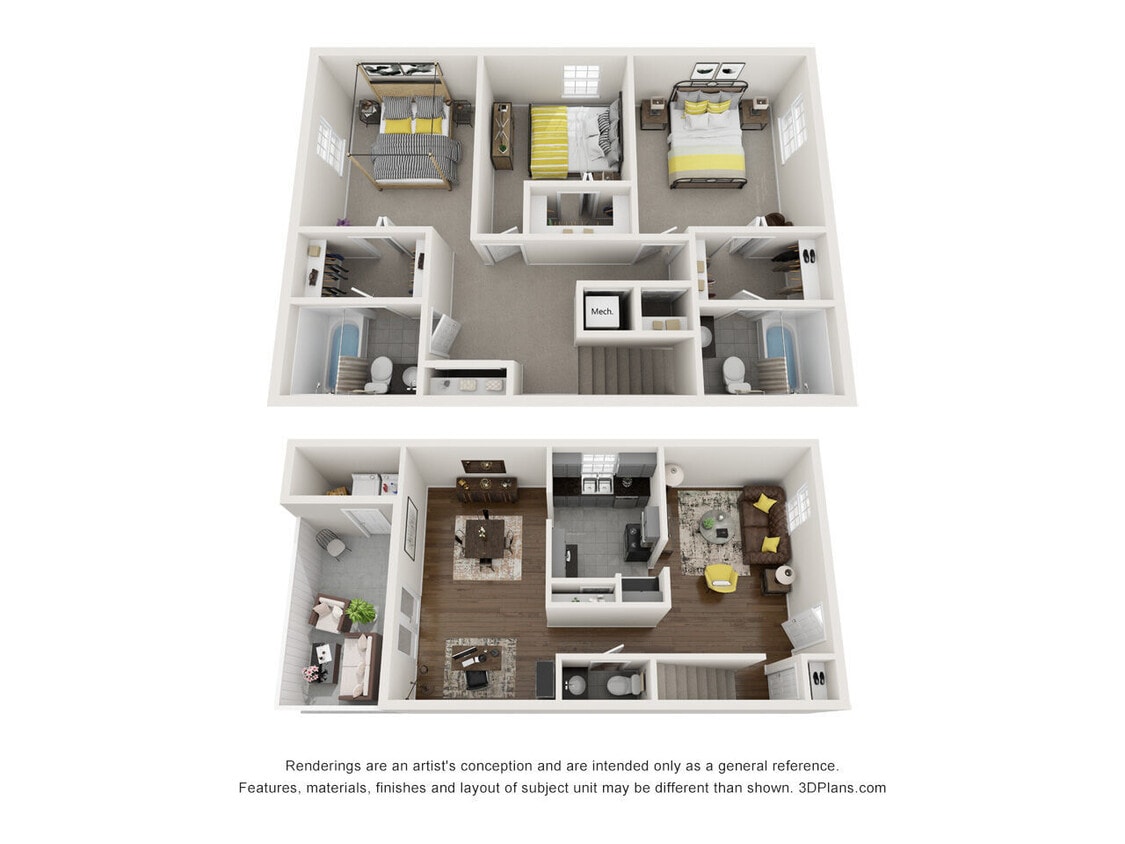 Floor Plan - 3 Bedroom 2.5 Bath