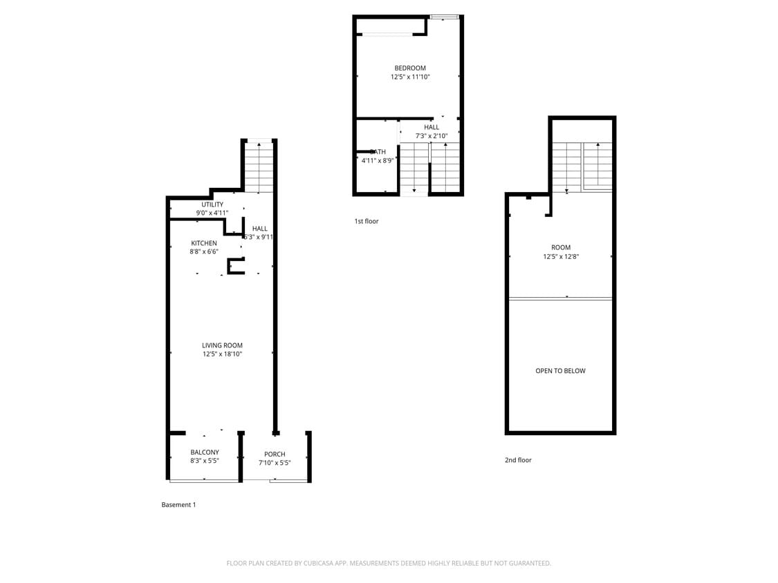 Floor Plan - 1 Bedroom Loft Non Updated