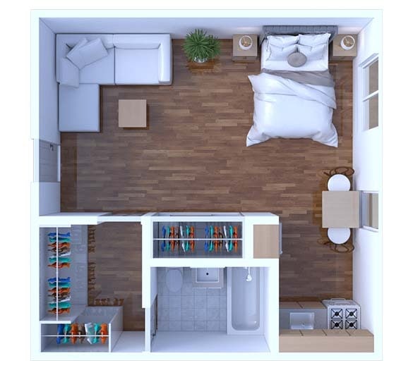 Floor Plan - Studio Floor Plan S4