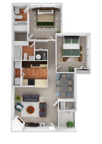 Floor Plan - B1 - Cottonwood