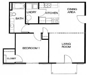 1BR/1BA - 1 Bed 1 Bath