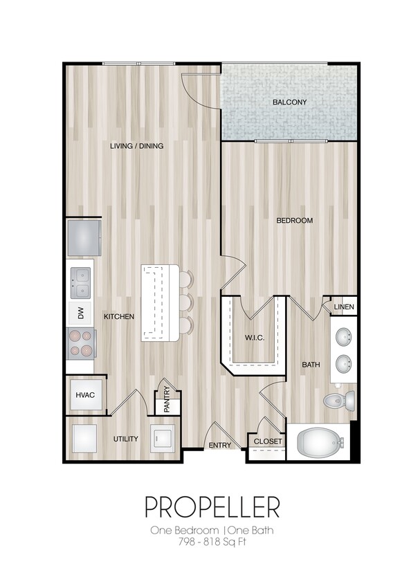 Floor Plan - Pitch, Propeller, Racer,  Sole, &Deck