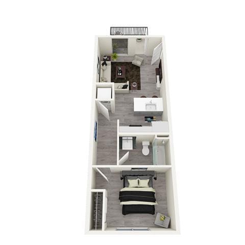 Floor Plan - 1x1 E