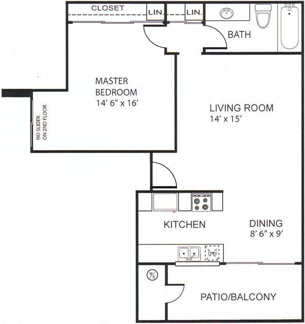 Floor Plan - C 765 SF Mira Crest Casa Capricorn