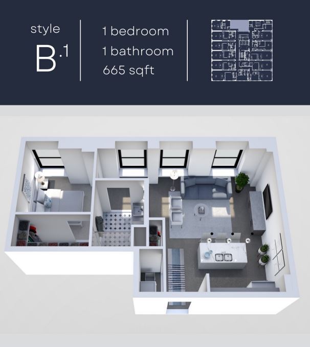 Floor Plan - Unit B.1