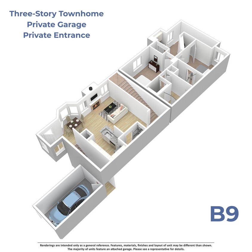 Floor Plan - B9 w/attached garage