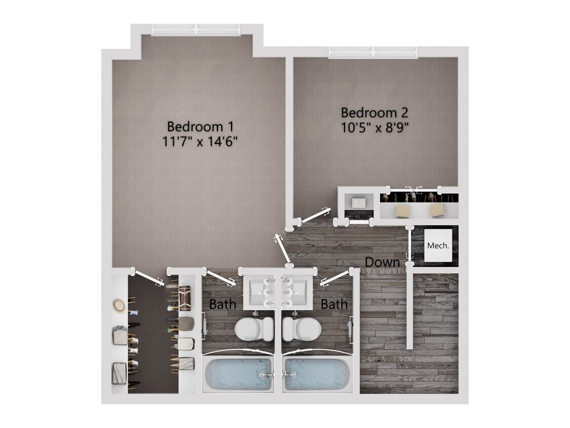 Floor Plan - Waverly (2/2)