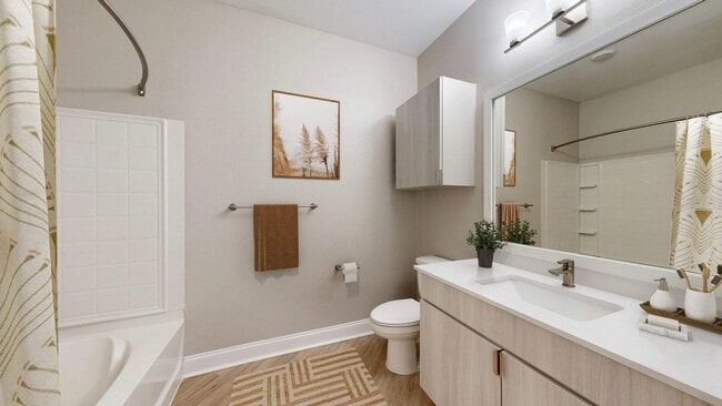 Newly renovated bathroom - The Retreat at Quail North Apartments