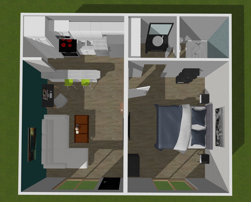 Floor Plan - The Manhattan - Upstairs
