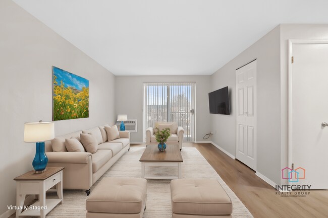 Example of a furnished living room - Clifton Park & Clifton House