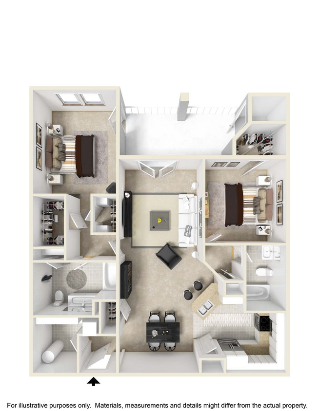 Calcutta.jpg - B2 - The Calcutta - Two Bedroom, Two Bathroom